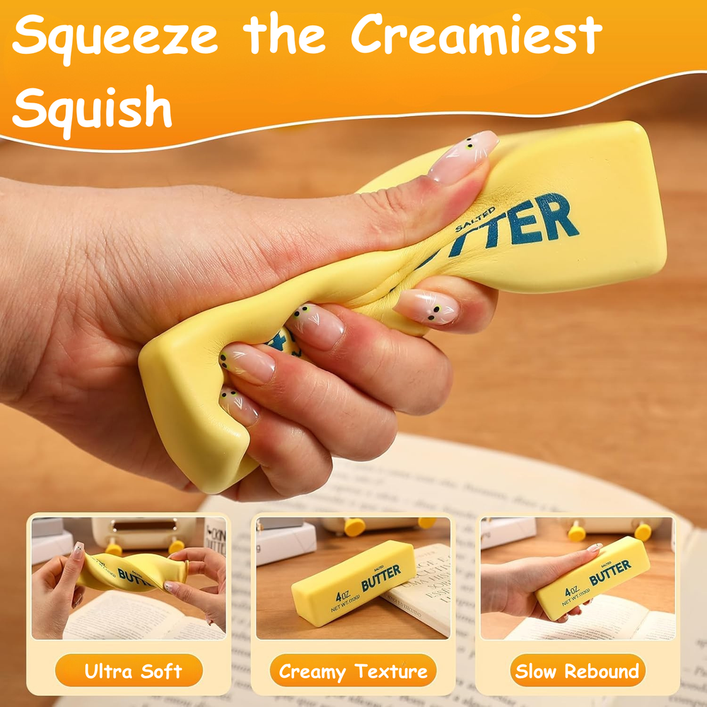 Butter Shaped Squishy - Fidget Sensory Toy
