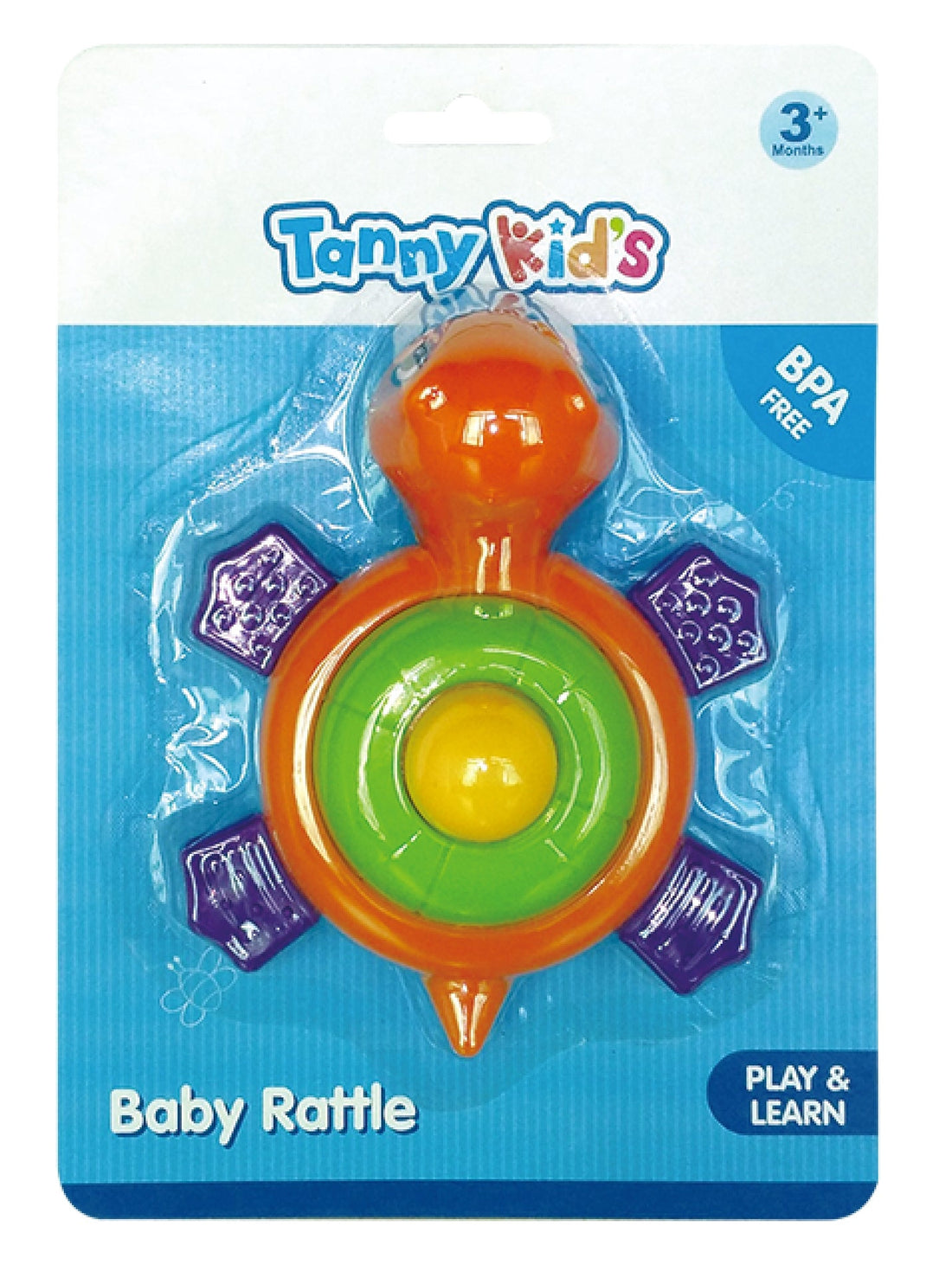 Tanny Kids baby rattle tortoise toy for infants