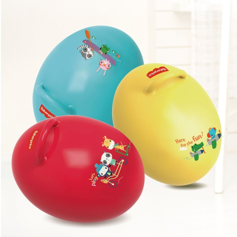 Fisher Price bouncy egg with foot pump for kids