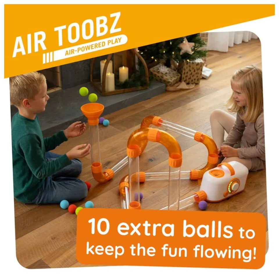 Fat Brain Toys Air Toobz – Air-Powered modular and Rechargeable Tube Play Set