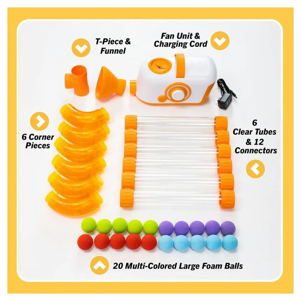 Fat Brain Toys Air Toobz – Air-Powered modular and Rechargeable Tube Play Set