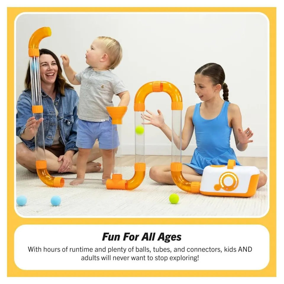 Fat Brain Toys Air Toobz – Air-Powered modular and Rechargeable Tube Play Set