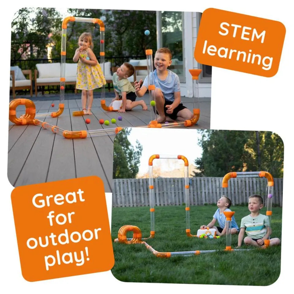 Fat Brain Toys Air Toobz – Air-Powered modular and Rechargeable Tube Play Set