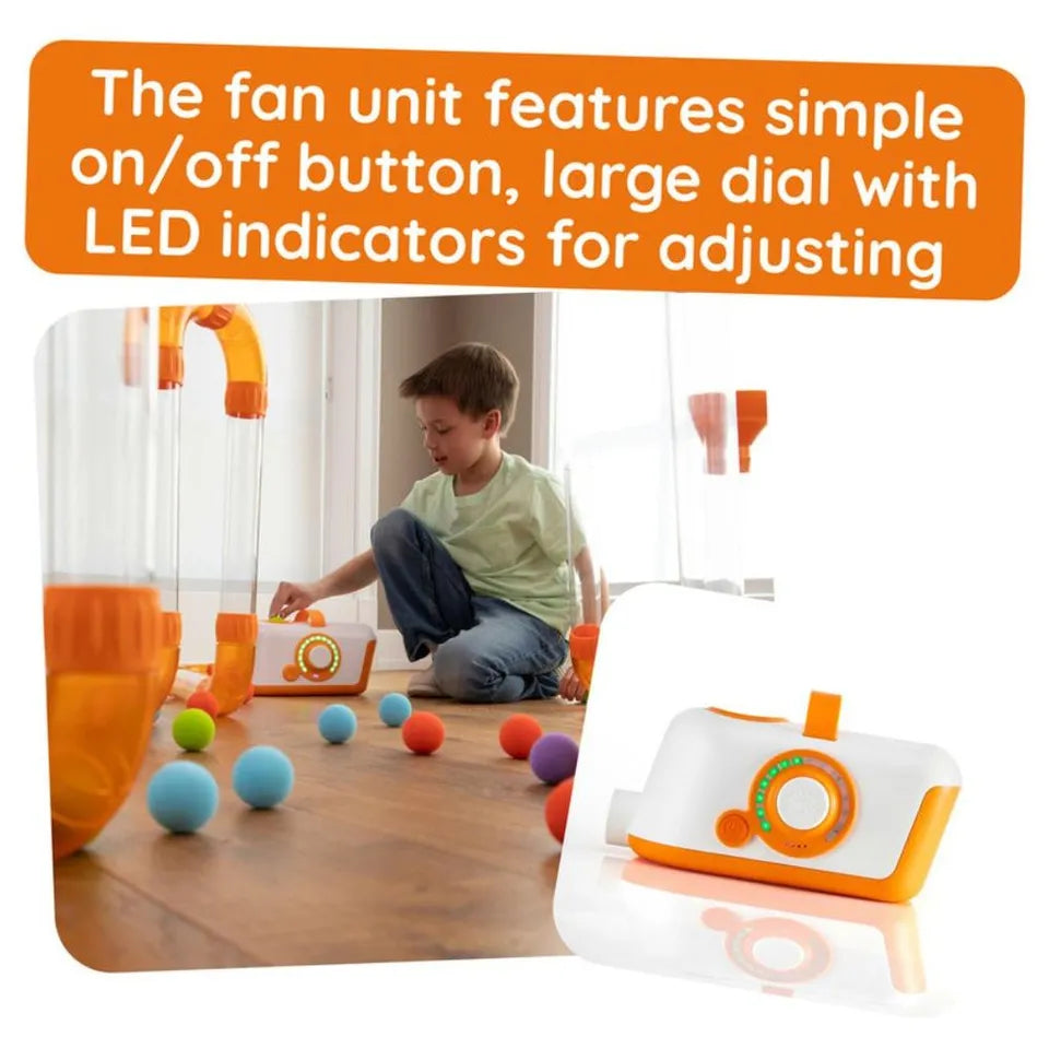 Fat Brain Toys Air Toobz – Air-Powered modular and Rechargeable Tube Play Set