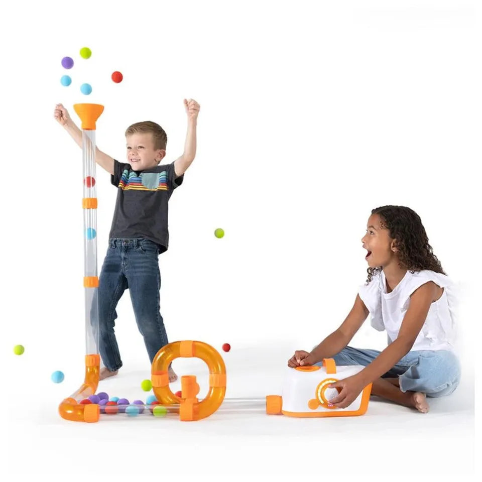 Fat Brain Toys Air Toobz – Air-Powered modular and Rechargeable Tube Play Set