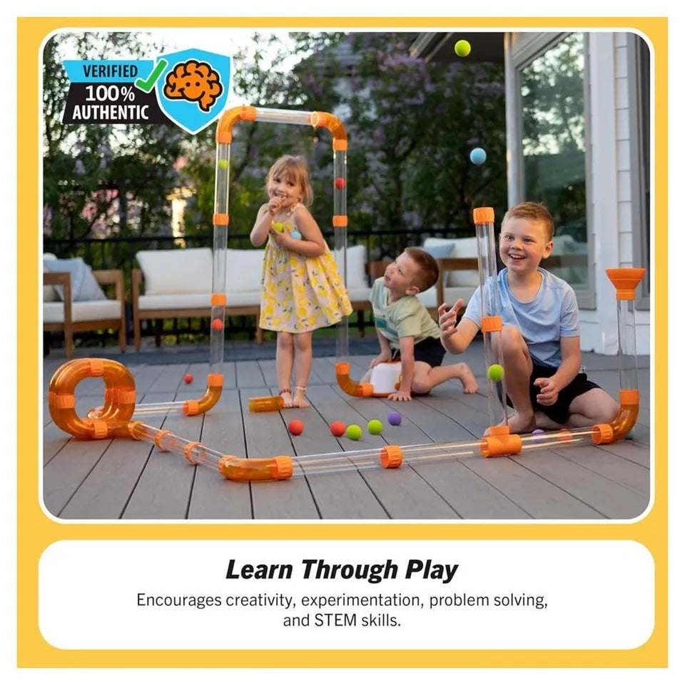 Fat Brain Toys Air Toobz – Air-Powered modular and Rechargeable Tube Play Set