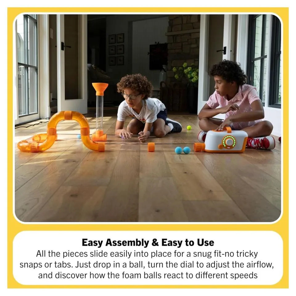 Fat Brain Toys Air Toobz – Air-Powered modular and Rechargeable Tube Play Set