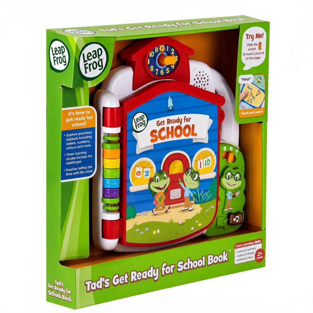 LeapFrog Tad's Get Ready for School interactive book for kids