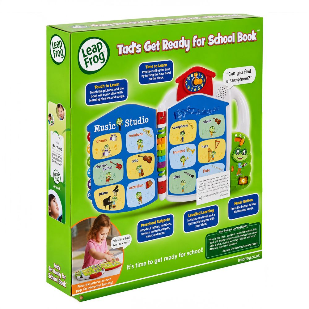 LeapFrog Tad's Get Ready for School Book - Interactive Learning