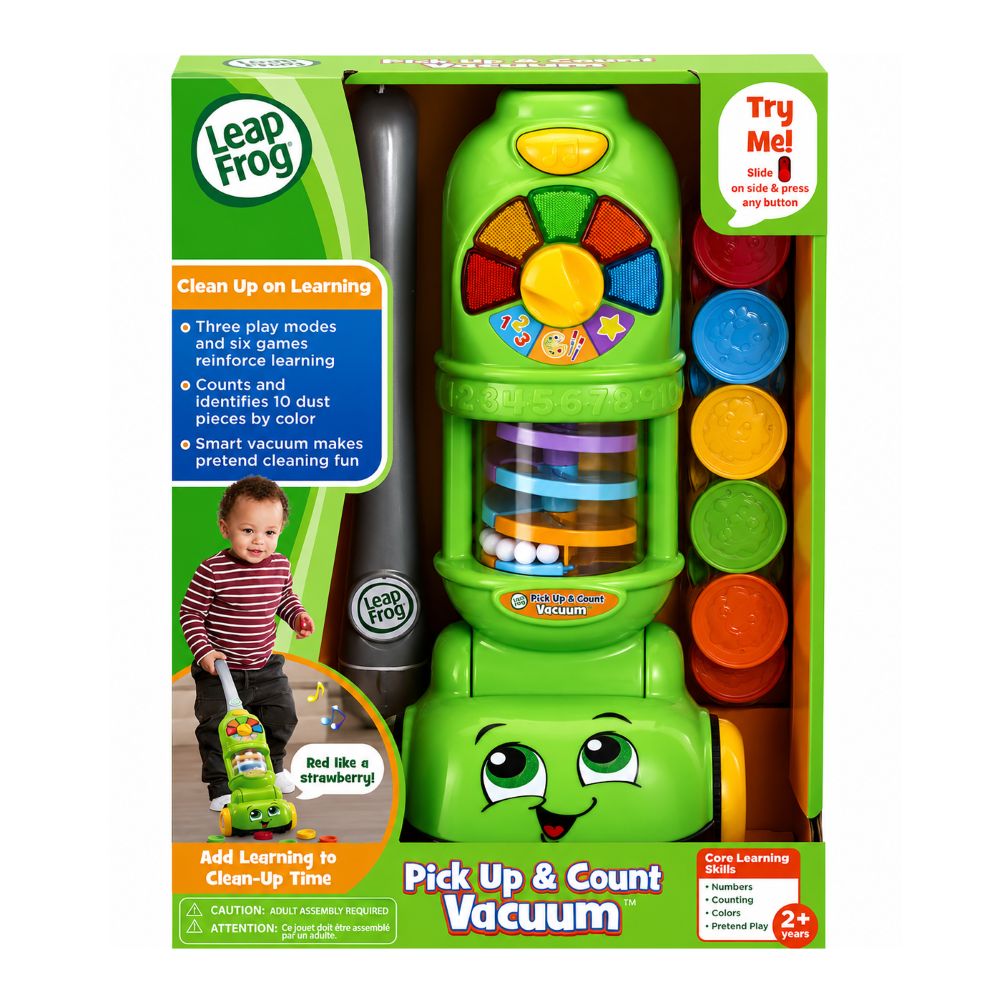 LeapFrog 2-in-1 Vacuum Cleaner - Role Play Stick & Handheld Toy