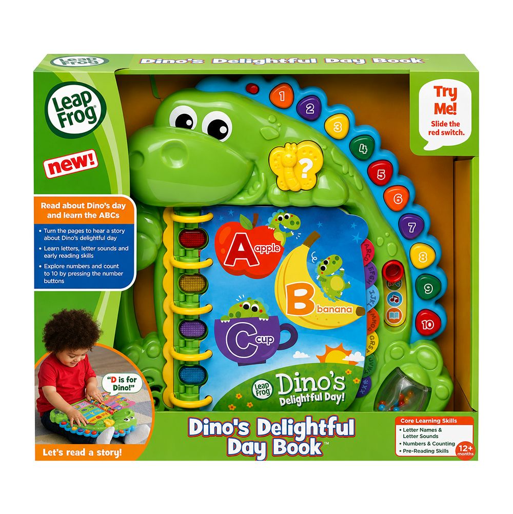 LeapFrog Dino's Delightful Day Book - Interactive Storybook