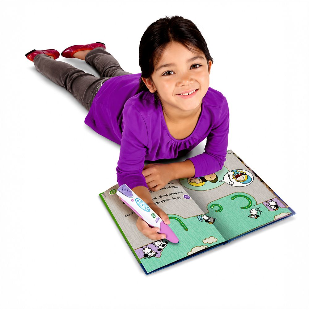 LeapFrog LeapReader pink pen reading writing system for kids