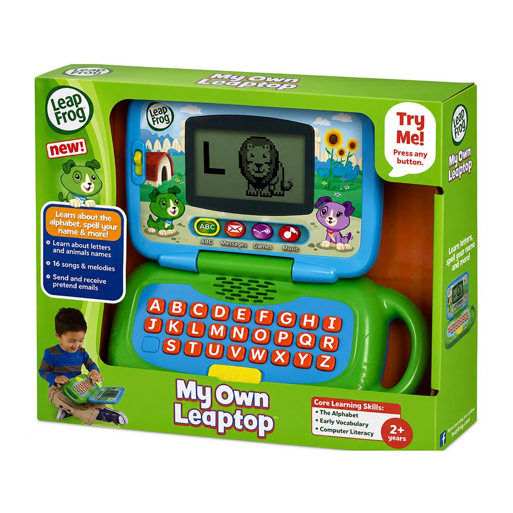 LeapFrog My Own Leaptop - Green - Personalized Phonics Laptop Toy