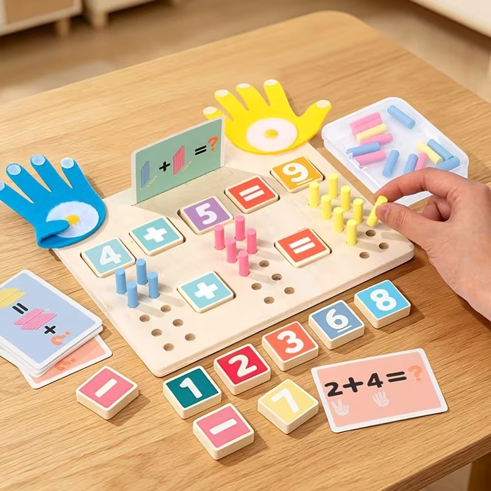 Wooden Finger Counting & Math Learning Board