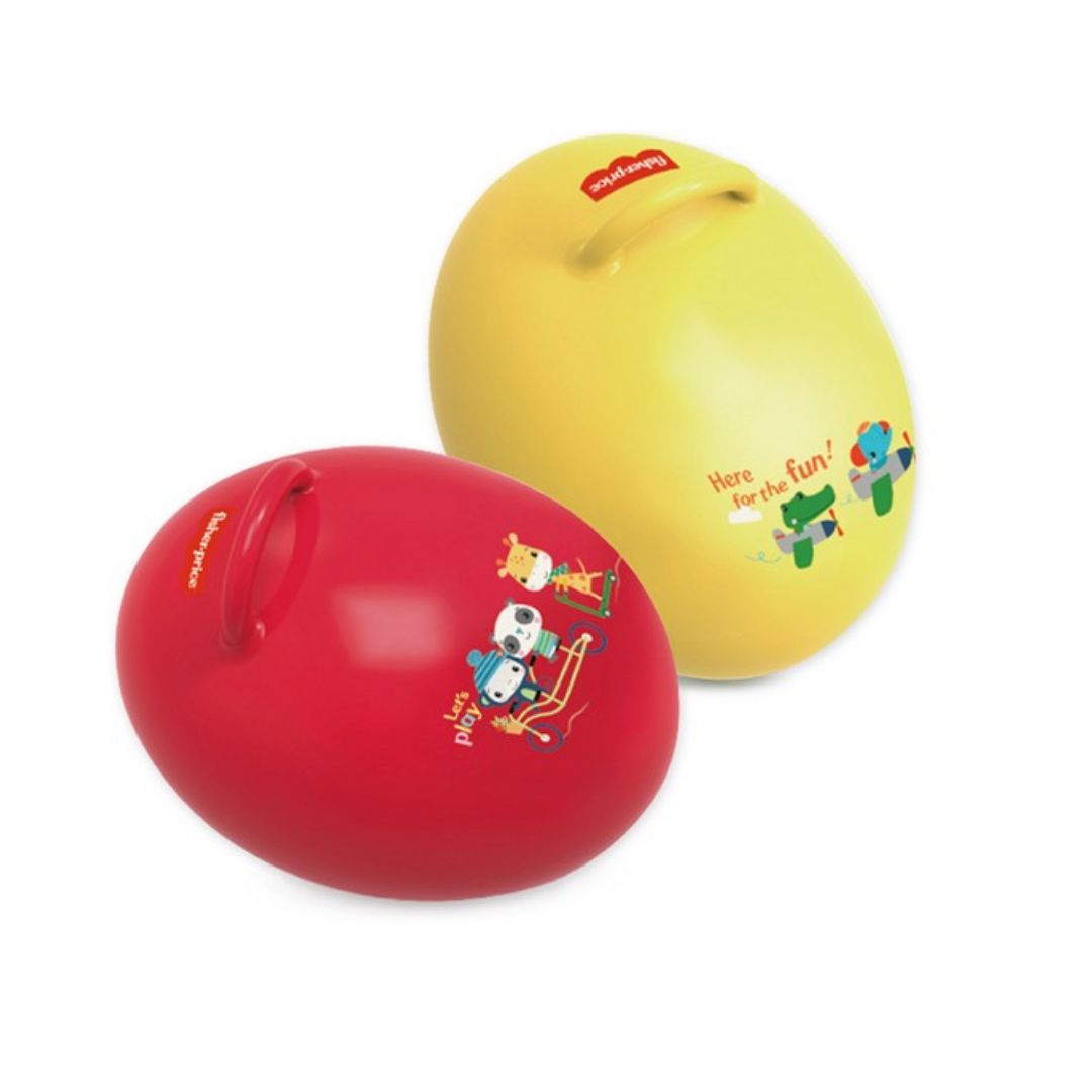 Fisher Price bouncy egg with foot pump for kids