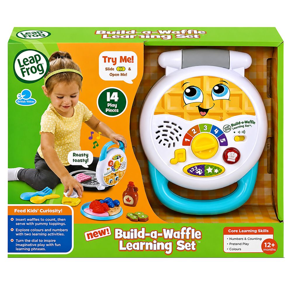 LeapFrog Build-A-Waffle learning play food set for kids