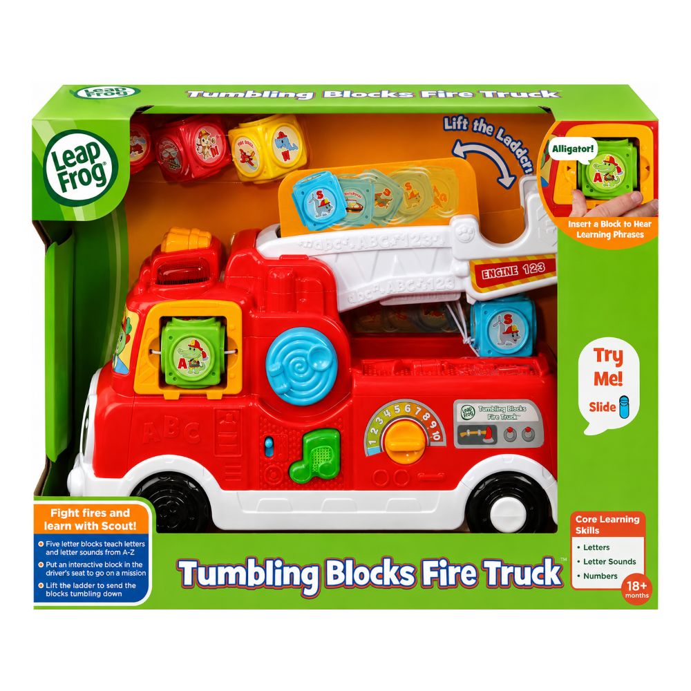 LeapFrog Tumbling Blocks Fire Engine toy for kids