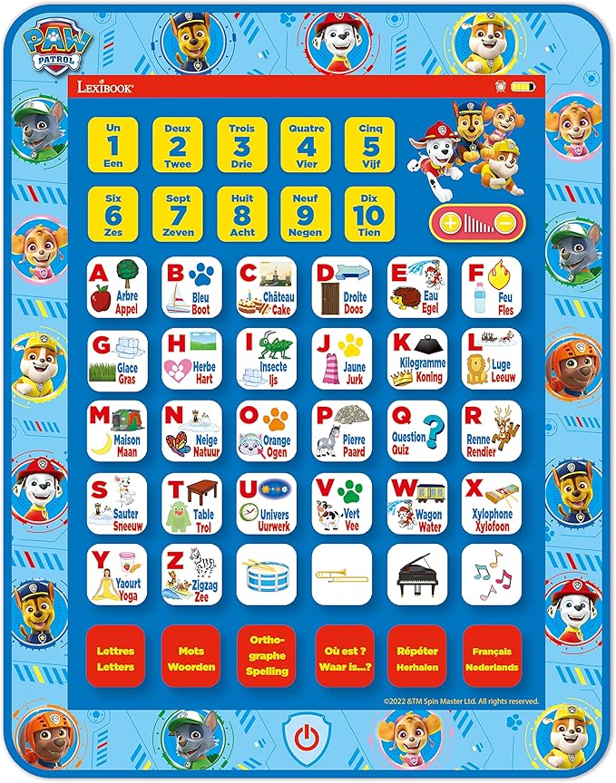 Lexibook Paw Patrol bilingual educational tablet for kids