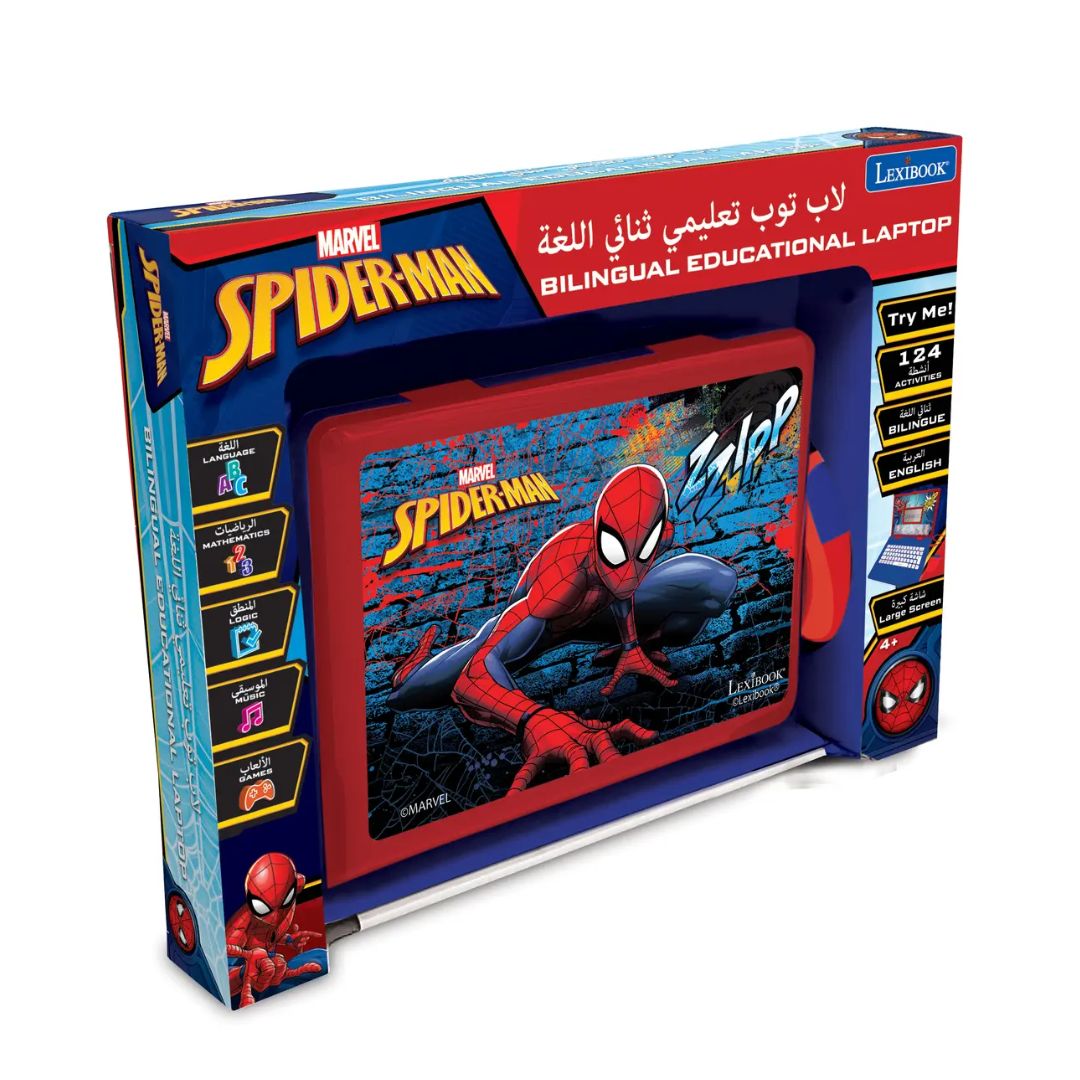 Lexibook Spiderman bilingual educational laptop toy for kids