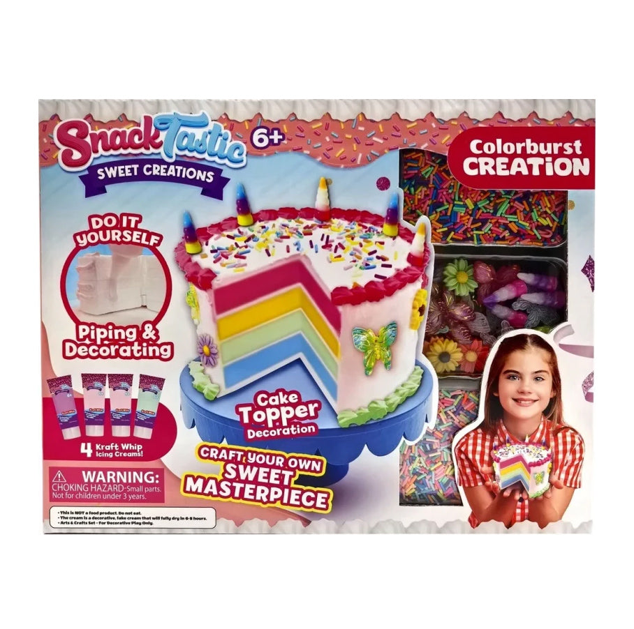 Snack Tastic Colorbust Creations DIY cake decorating kit for kids