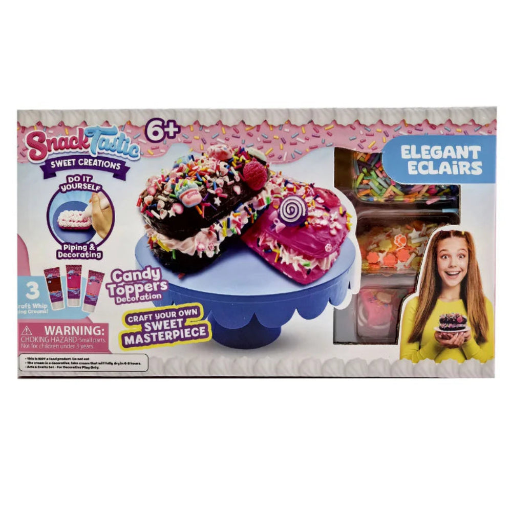 Snack Tastic Elegant Eclair Design DIY decorating kit for kids
