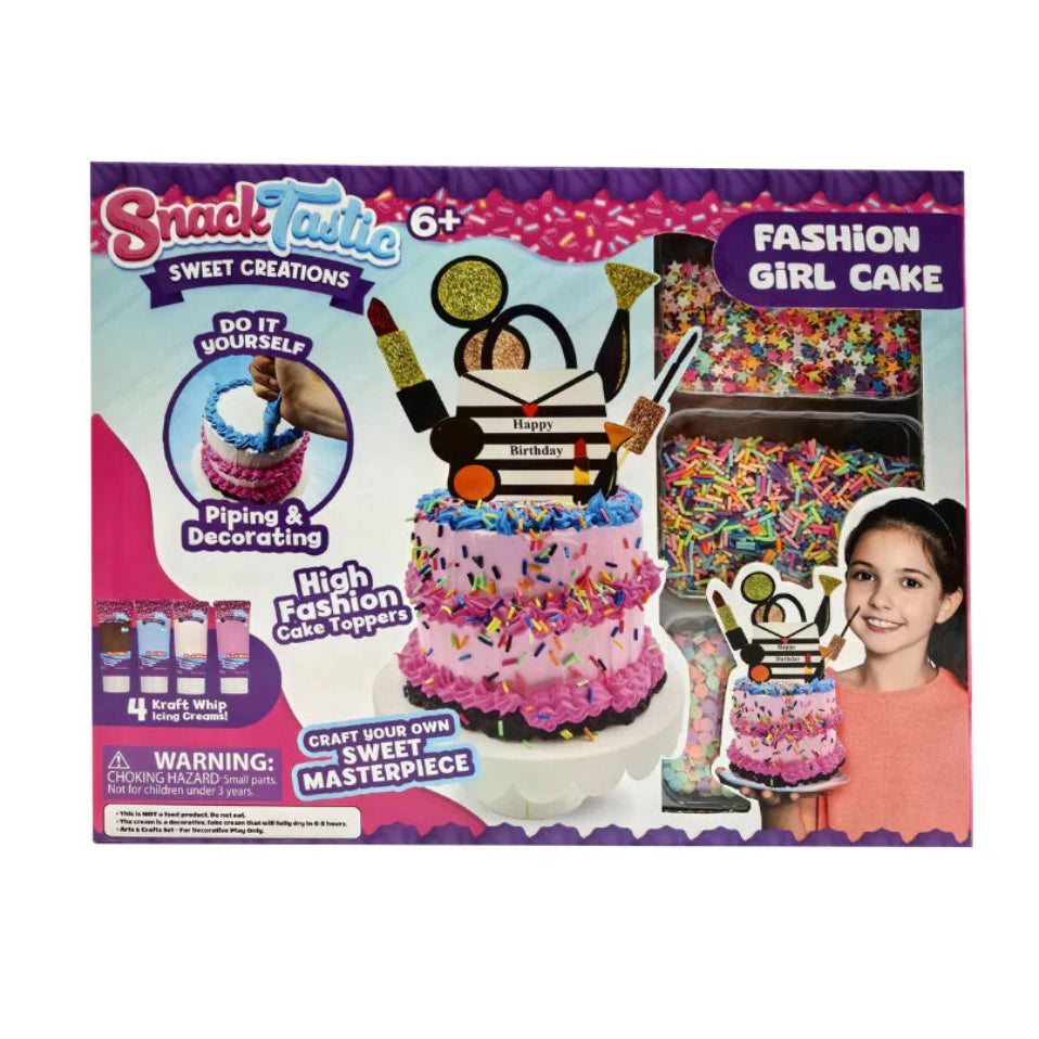 Snack Tastic Fabulous Fashion Cake DIY decorating kit for kids