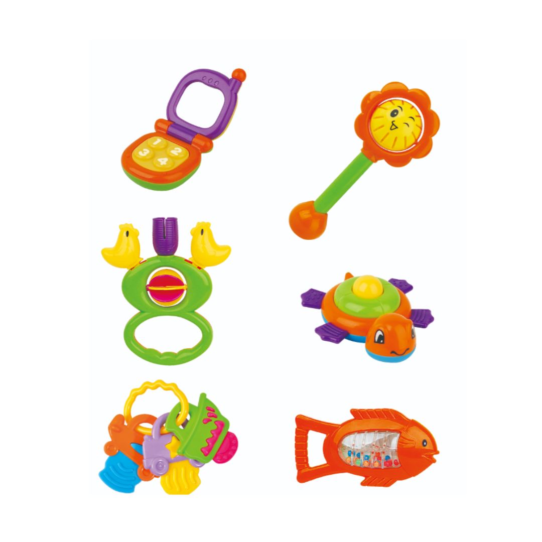 Tanny Kids baby rattle six piece set for infants